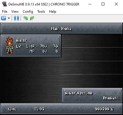 DeSmuME Chrono Trigger Max Gold Working Code